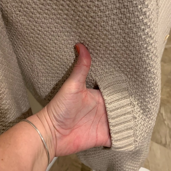 Military Duster Cardigan by Talbots - Picture 6 of 8